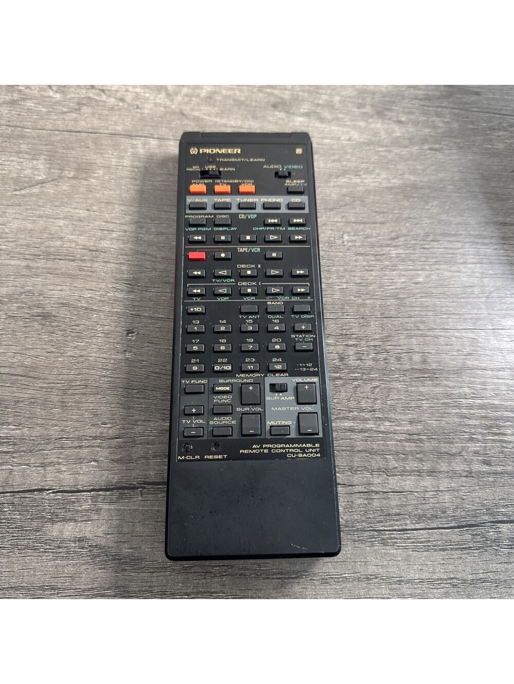 Pioneer CU-SA004 Audio System Remote Control OEM Replacement Extremely Rare
